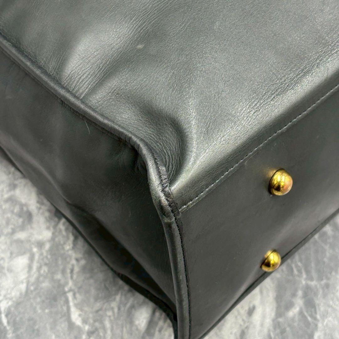 美品 ソメスサドル ビジネスバッグ オールレザー 大容量 ブラック