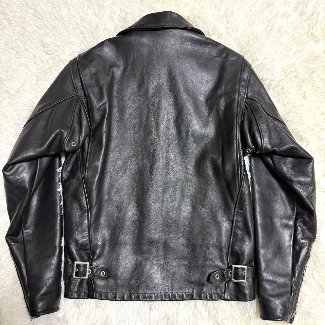 希少⭐️Schott ショット 642 シングルライダース レザー 米国製 黒✨