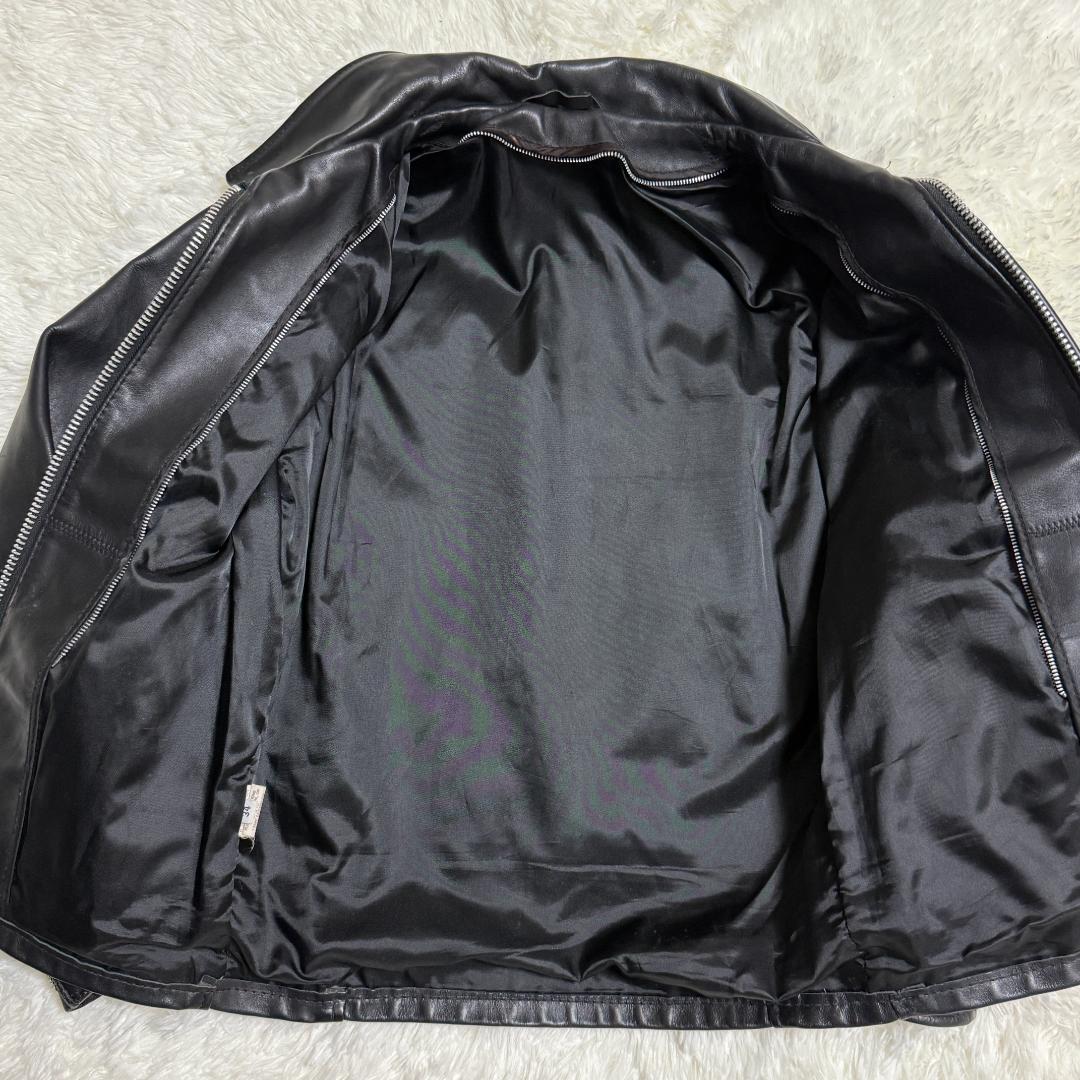 希少⭐️Schott ショット 642 シングルライダース レザー 米国製 黒✨