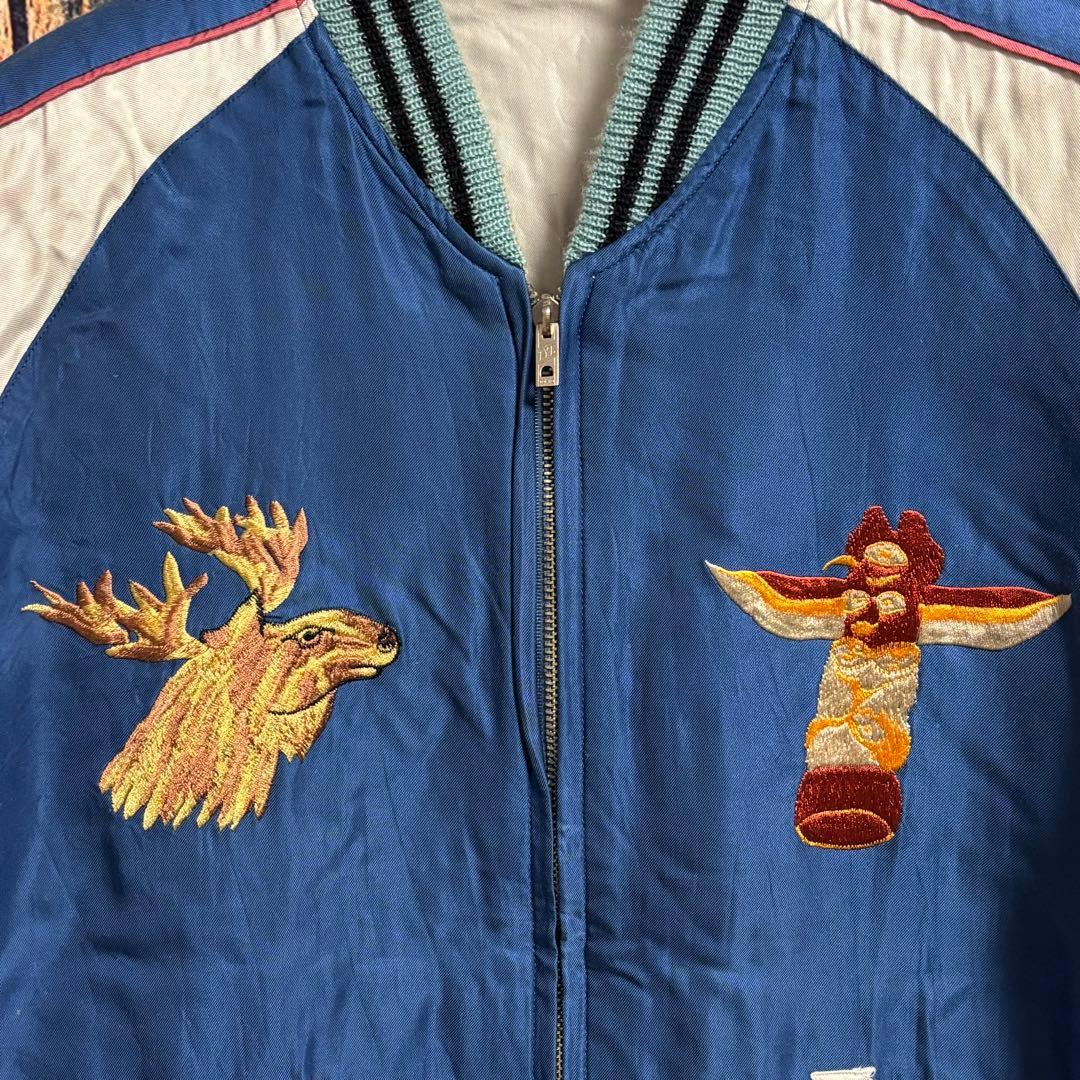 傑作柄‼︎ALASKAテーラー東洋BEAMS別注Lサイズアラスカビームススカジャン