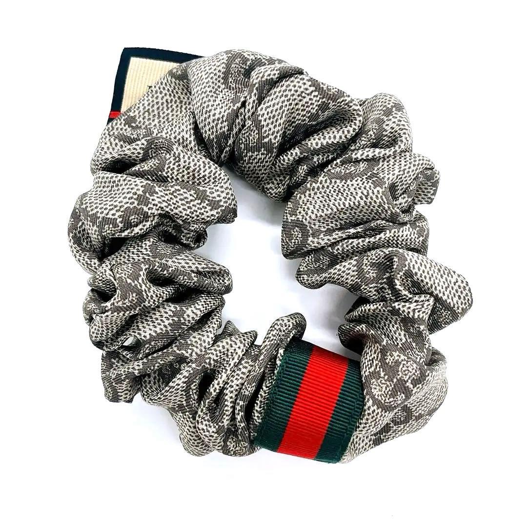 グッチGUCCI シルク GG シュシュ 2点セット　ペアアクセサリー　ブランド