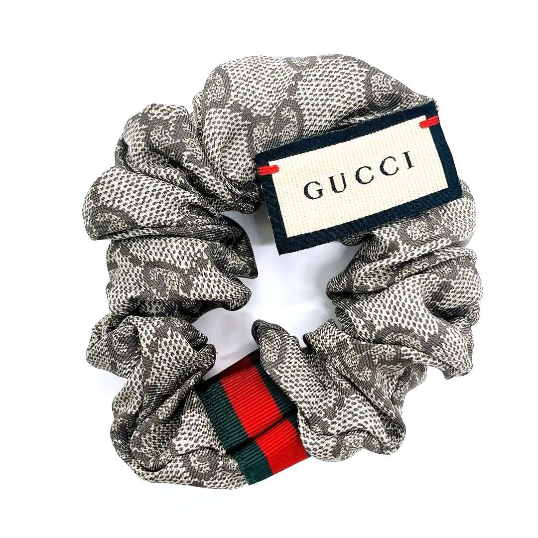 グッチGUCCI シルク GG シュシュ 2点セット　ペアアクセサリー　ブランド