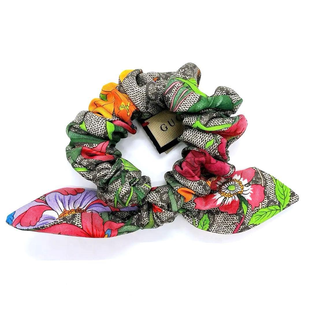 グッチGUCCI シルク GG シュシュ 2点セット　ペアアクセサリー　ブランド