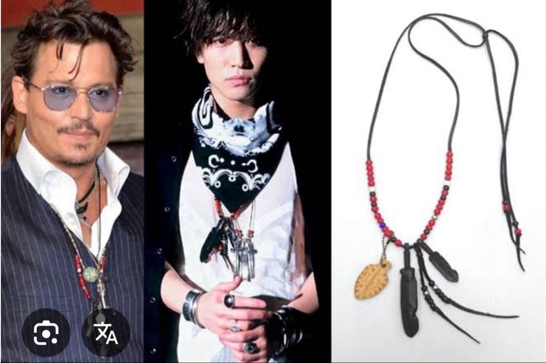 ルースターキング　ROOSTERKING & CO. レザーフェザー&ビーズ