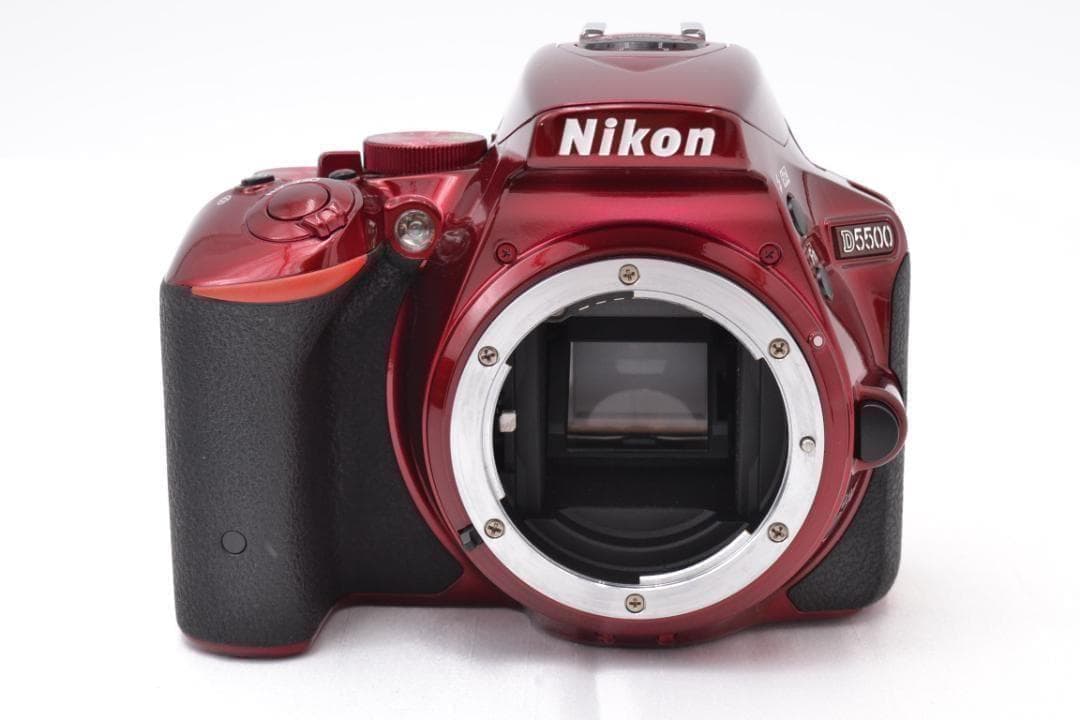 ニコン　Nikon D5500 希少RED ダブルズーム カメラバッグ付