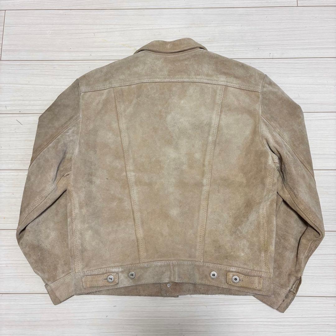 90s 初期 DOARAT スエードレザー 本革 ジャケット ロデオ トラッカー