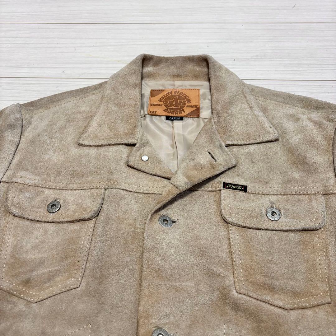 90s 初期 DOARAT スエードレザー 本革 ジャケット ロデオ トラッカー