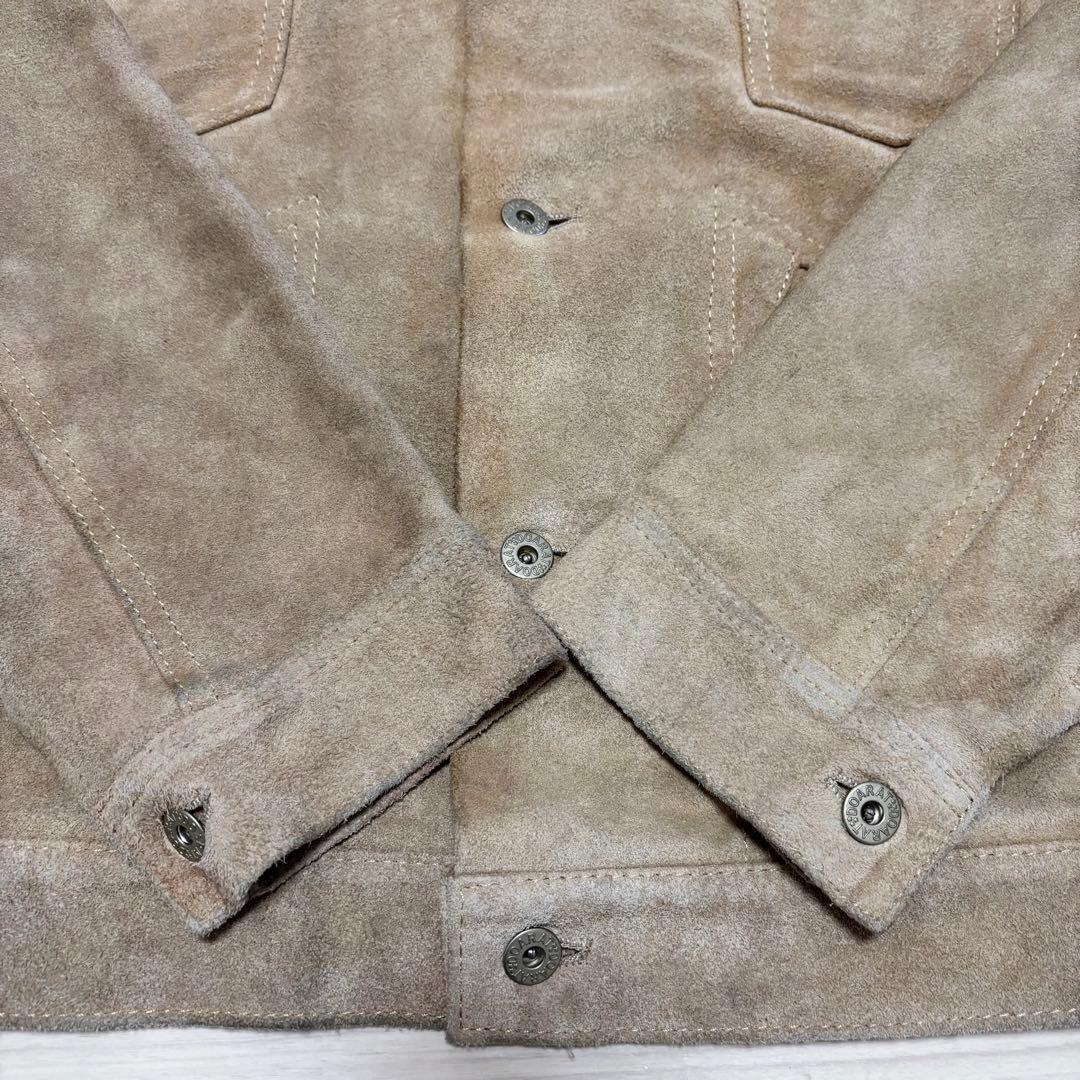 90s 初期 DOARAT スエードレザー 本革 ジャケット ロデオ トラッカー