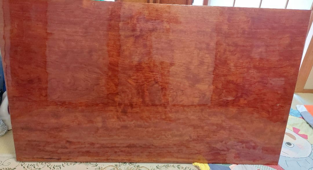 ブビンガ　一枚板　 約151cm x 89cm　座卓の天板のみ