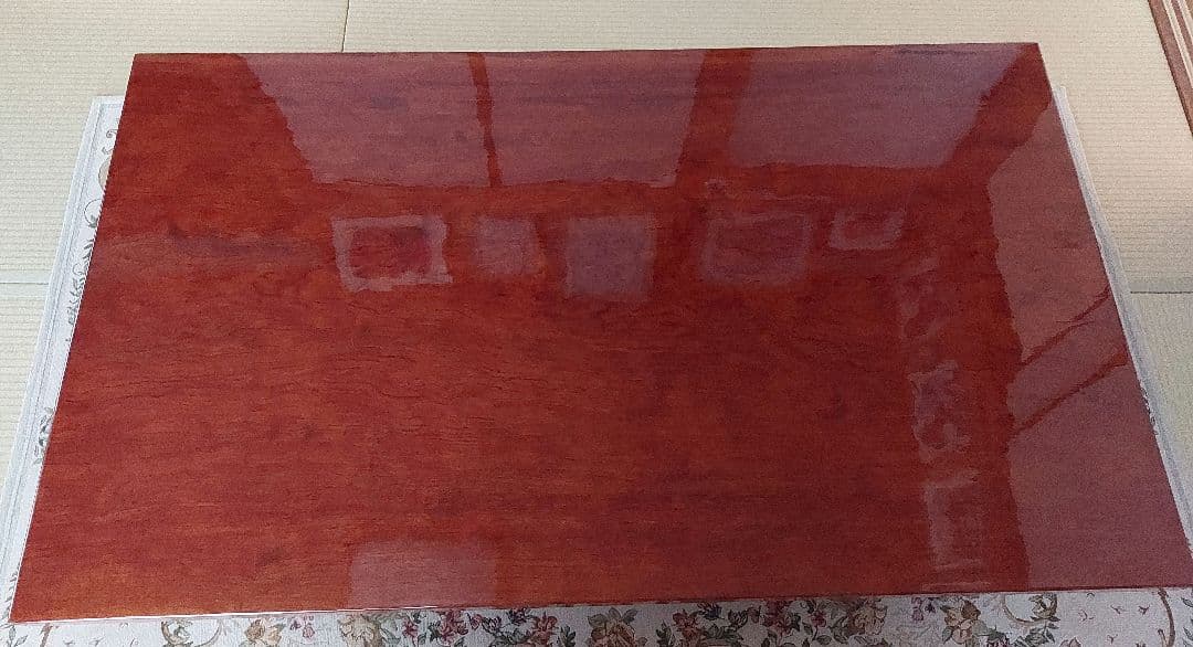 ブビンガ　一枚板　 約151cm x 89cm　座卓の天板のみ