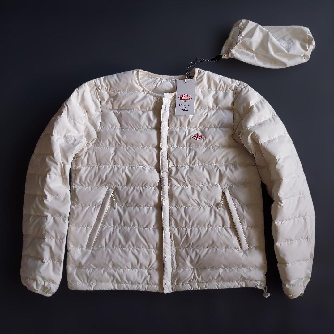 ダントン クルーネックダウン ホワイト Mサイズ