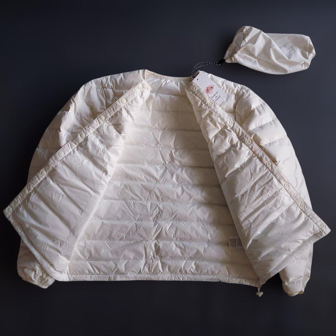 ダントン クルーネックダウン ホワイト Mサイズ