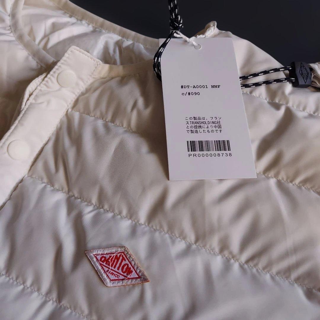 ダントン クルーネックダウン ホワイト Mサイズ