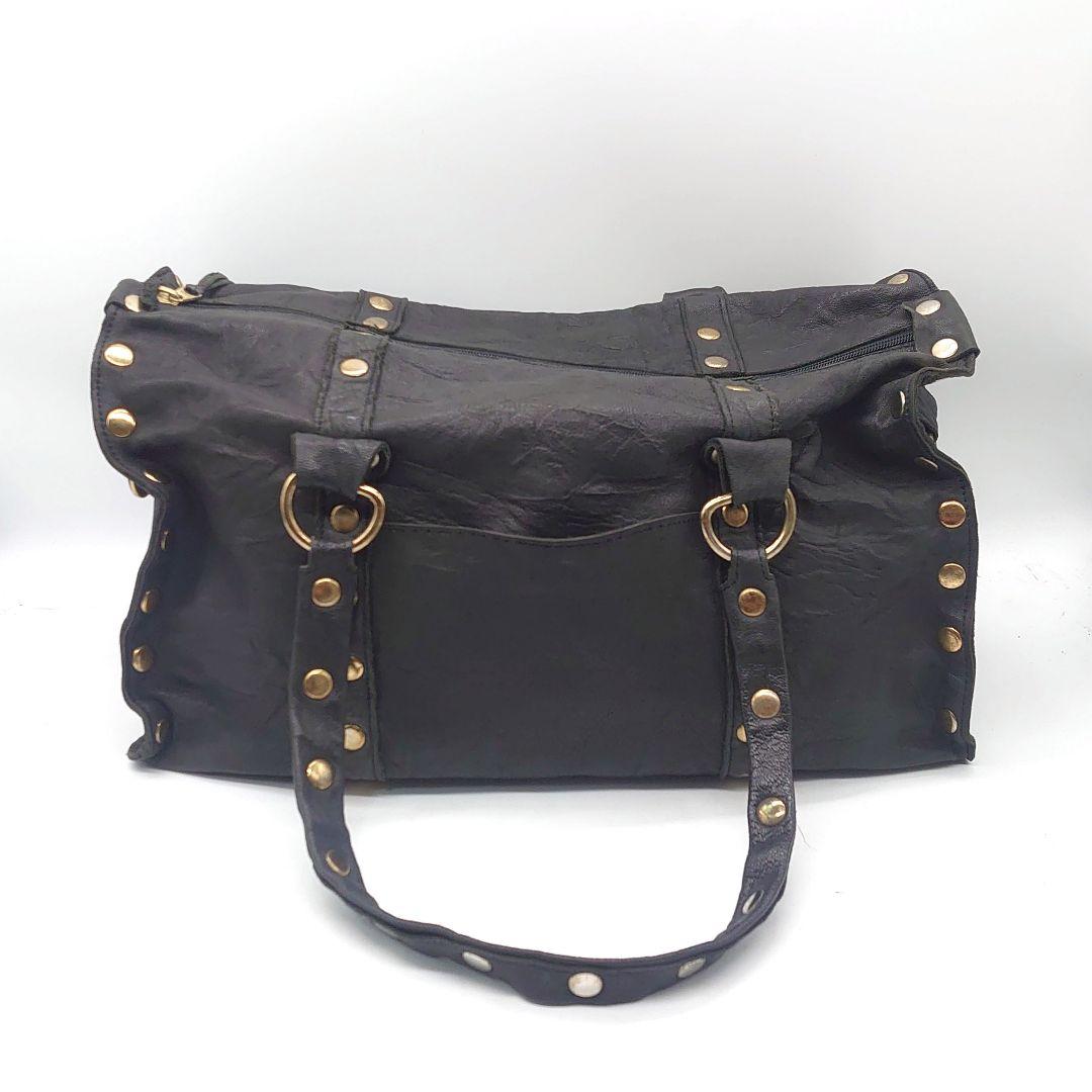Hammitt オールレザー スタッズ ボストンバッグ