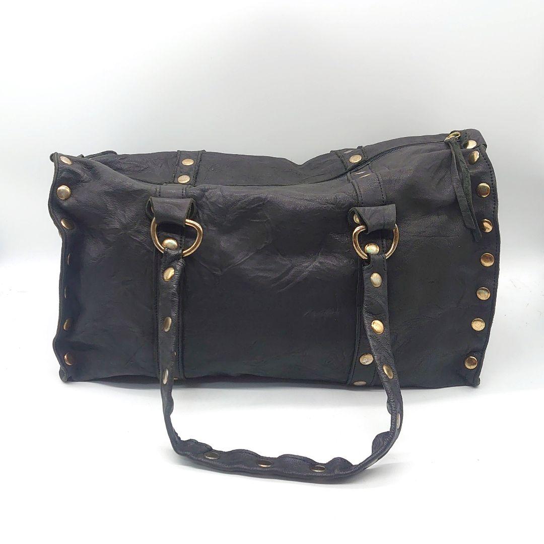 Hammitt オールレザー スタッズ ボストンバッグ