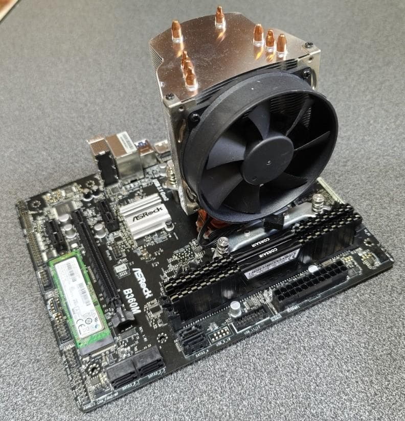 ASRock B360M マザーボード Micro ATX CPU 他 装着済