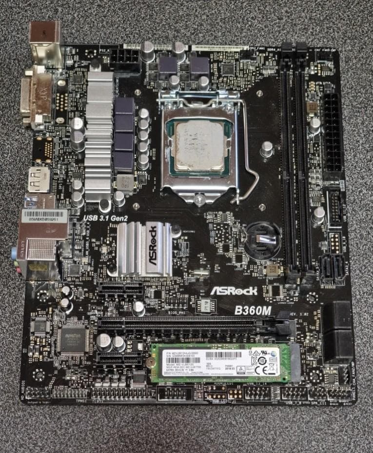 ASRock B360M マザーボード Micro ATX CPU 他 装着済