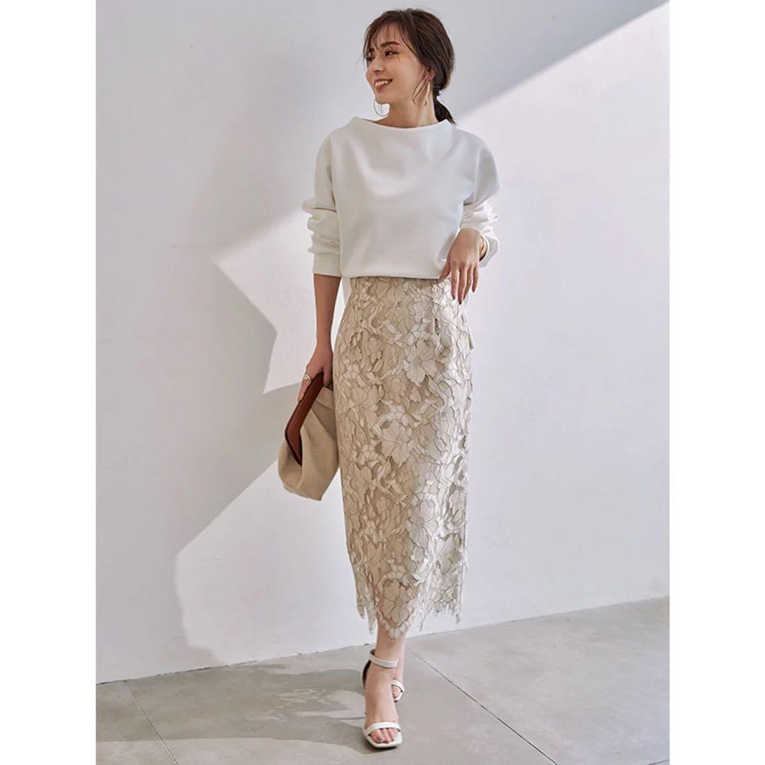 anuansコードレースタイトスカート