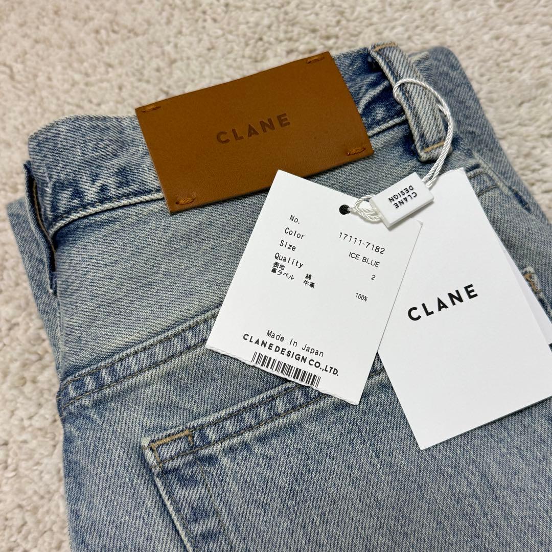 新品未使用 CLANE SLIT HEM DENIM PANTS サイズ2