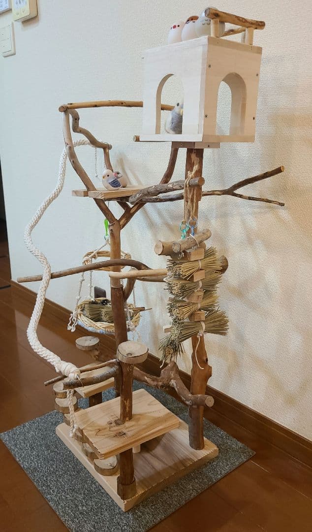 ③ ☆てん☆オーダーバードアスレチック　流木　ハンドメイド