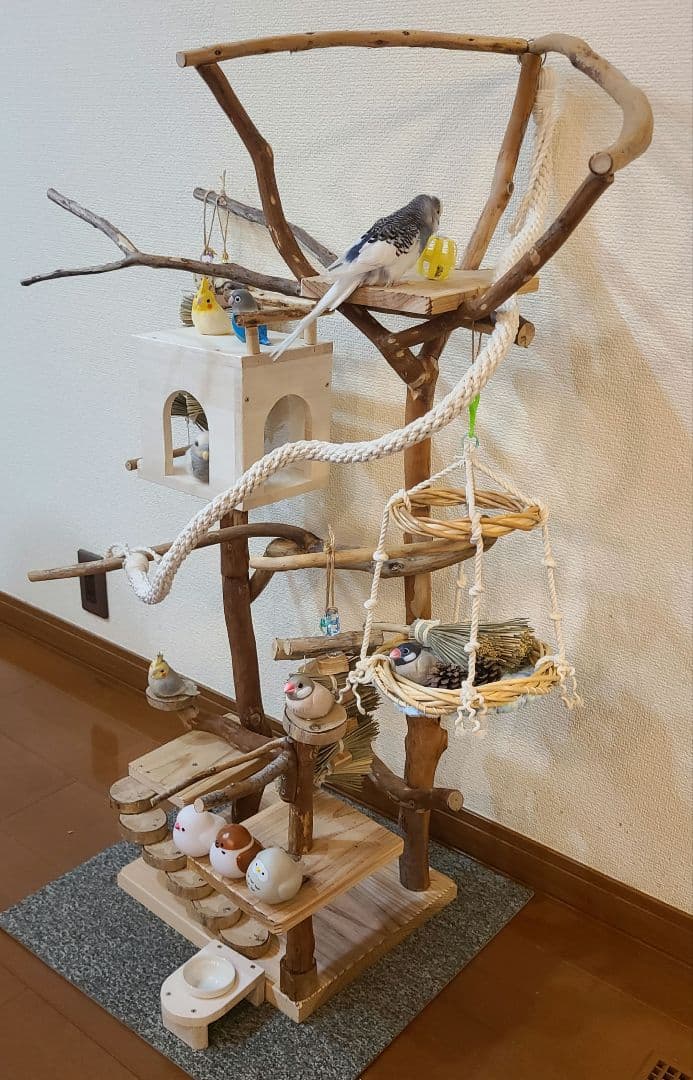 ③ ☆てん☆オーダーバードアスレチック　流木　ハンドメイド