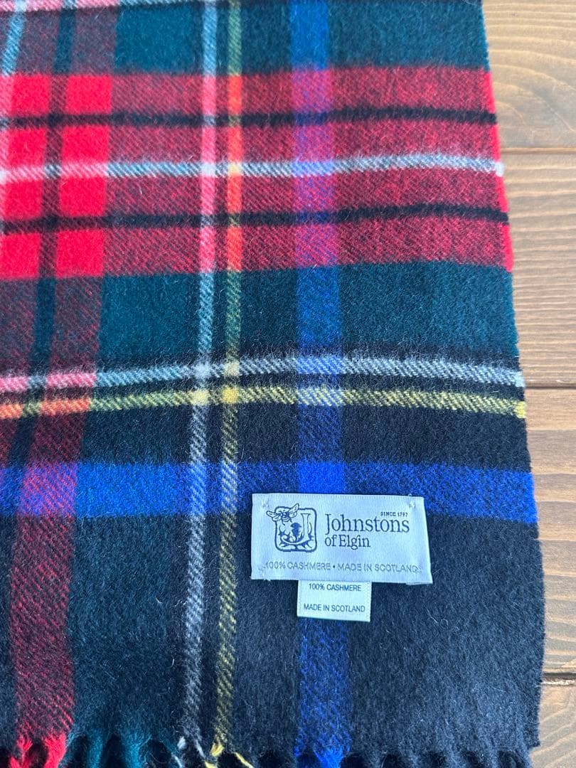 ジョンストンズ カシミヤ 大判 ストールJOHNSTONS OF ELGIN