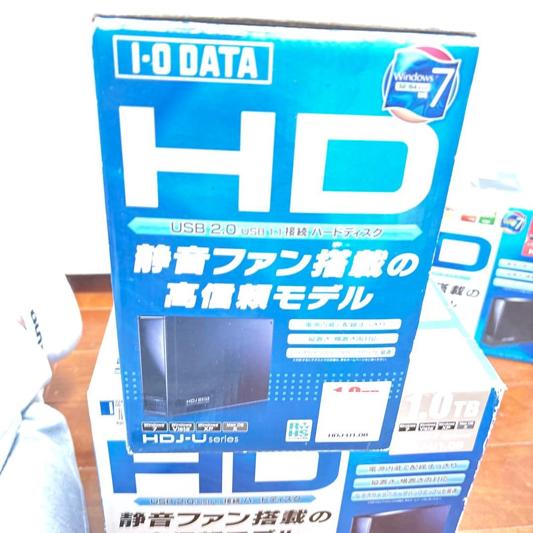 USB2.0 HDD 1TB旧型3台　HDJ-U 1.08