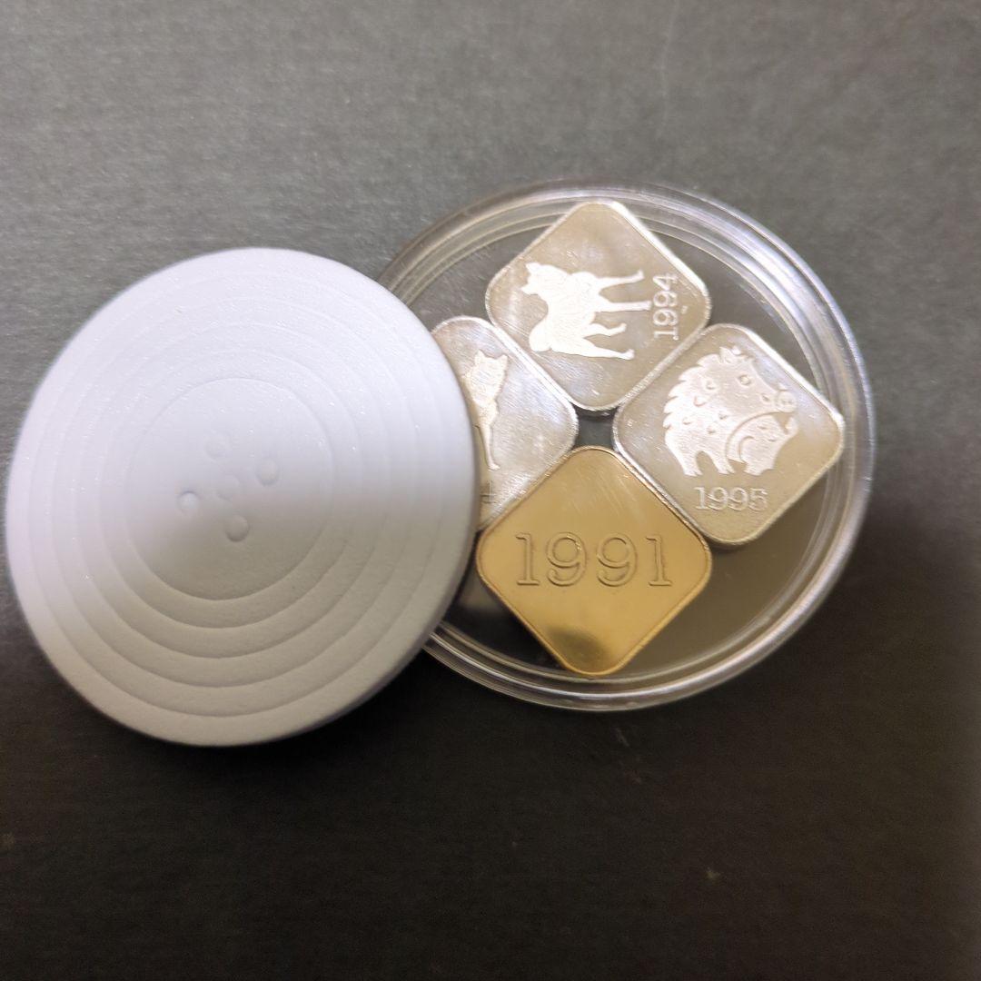 造幣局年銘板純銀メダルセット