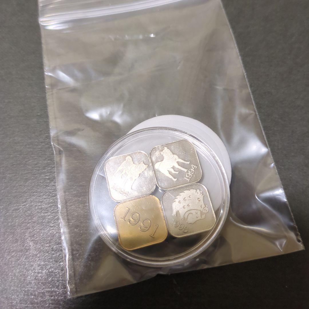 造幣局年銘板純銀メダルセット