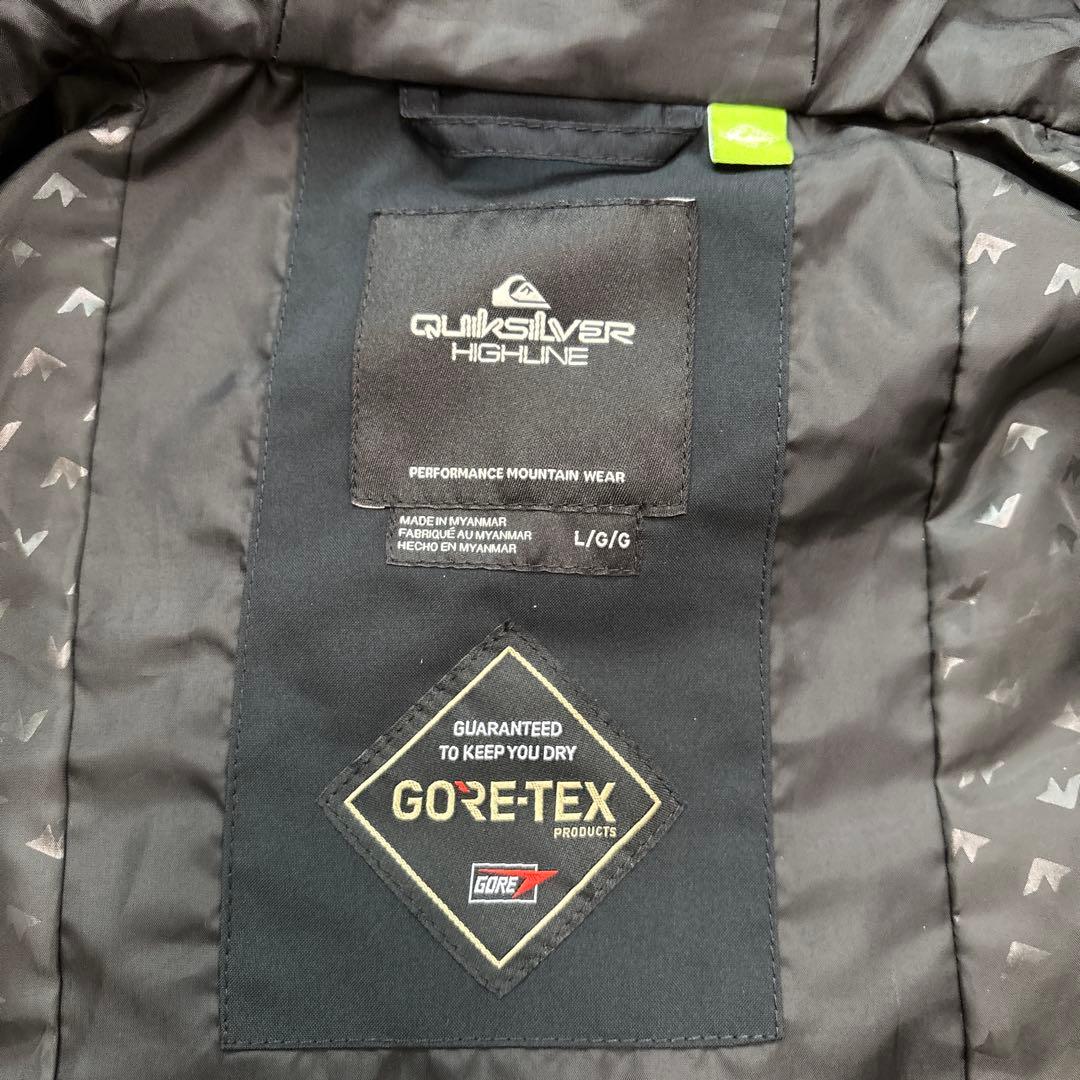 【新品】 QUIKSILVER クイックシルバー GORE-TEX スノボ　黒