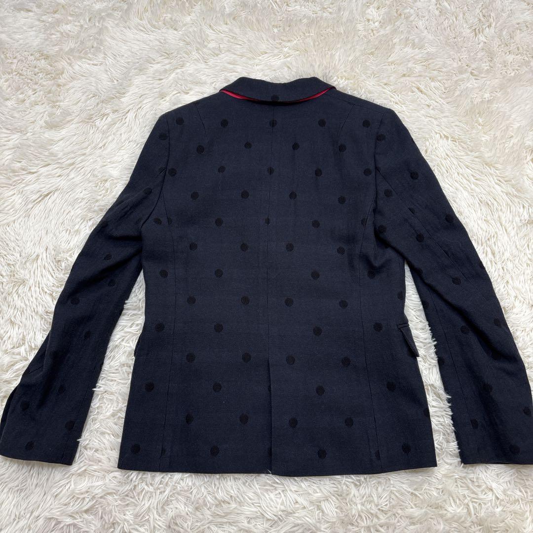 ピーエスポールスミス　セットアップ　ドット　ネイビー　裏地派手　40-42　L