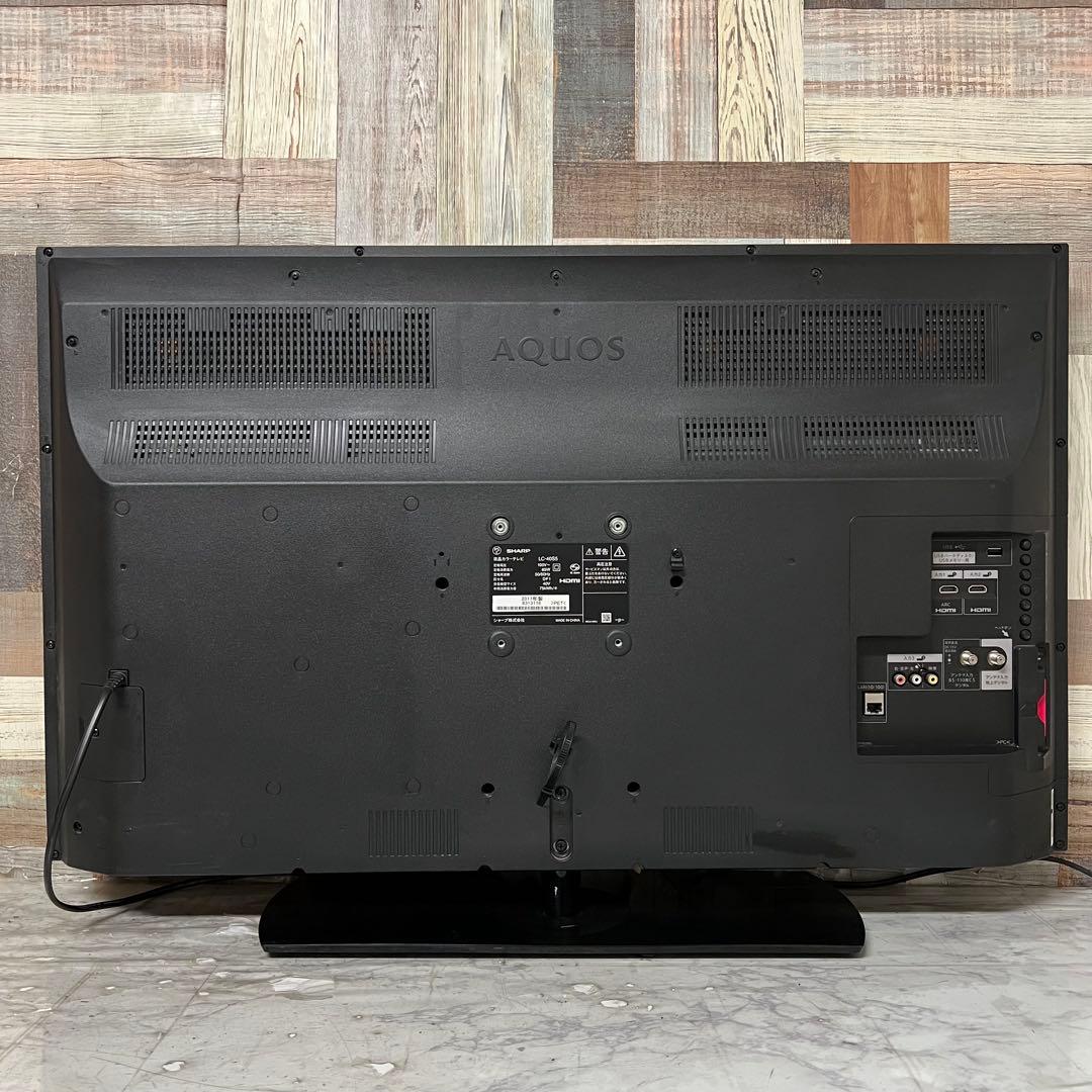 即日受渡❣️全国送料込シャープ40型液晶地デジBSCSテレビ外付HDD裏録画対応