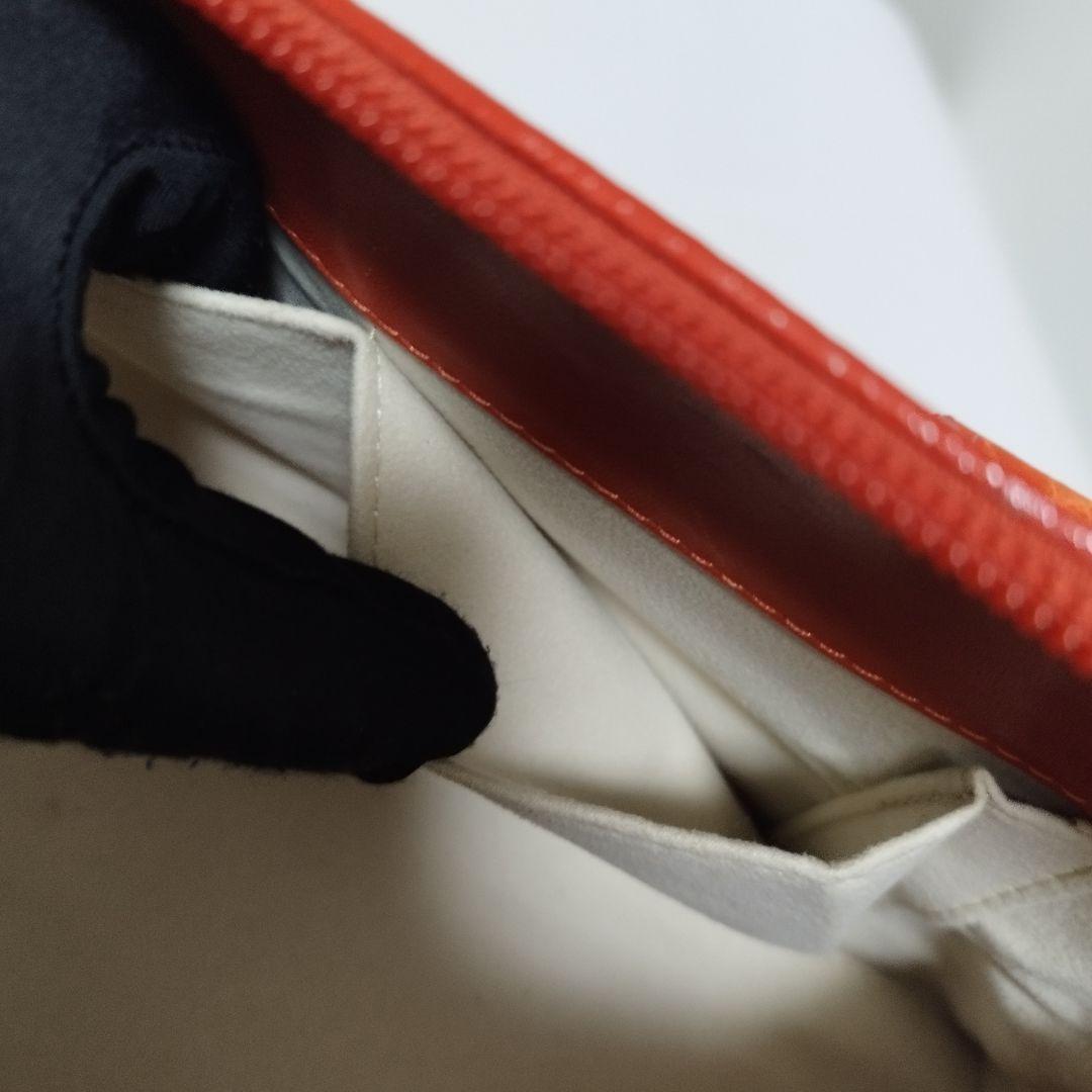 ほぼ未使用☆　JRA認定　シャイニー　クロコダイル　ハンドバッグ　ボストンバッグ