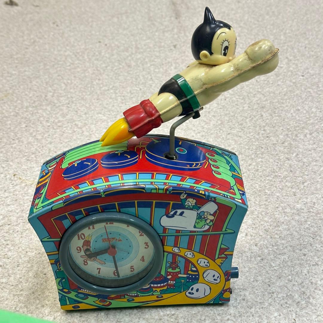 鉄腕アトム オルゴール目覚まし時計 リズム時計ブリキ 限定