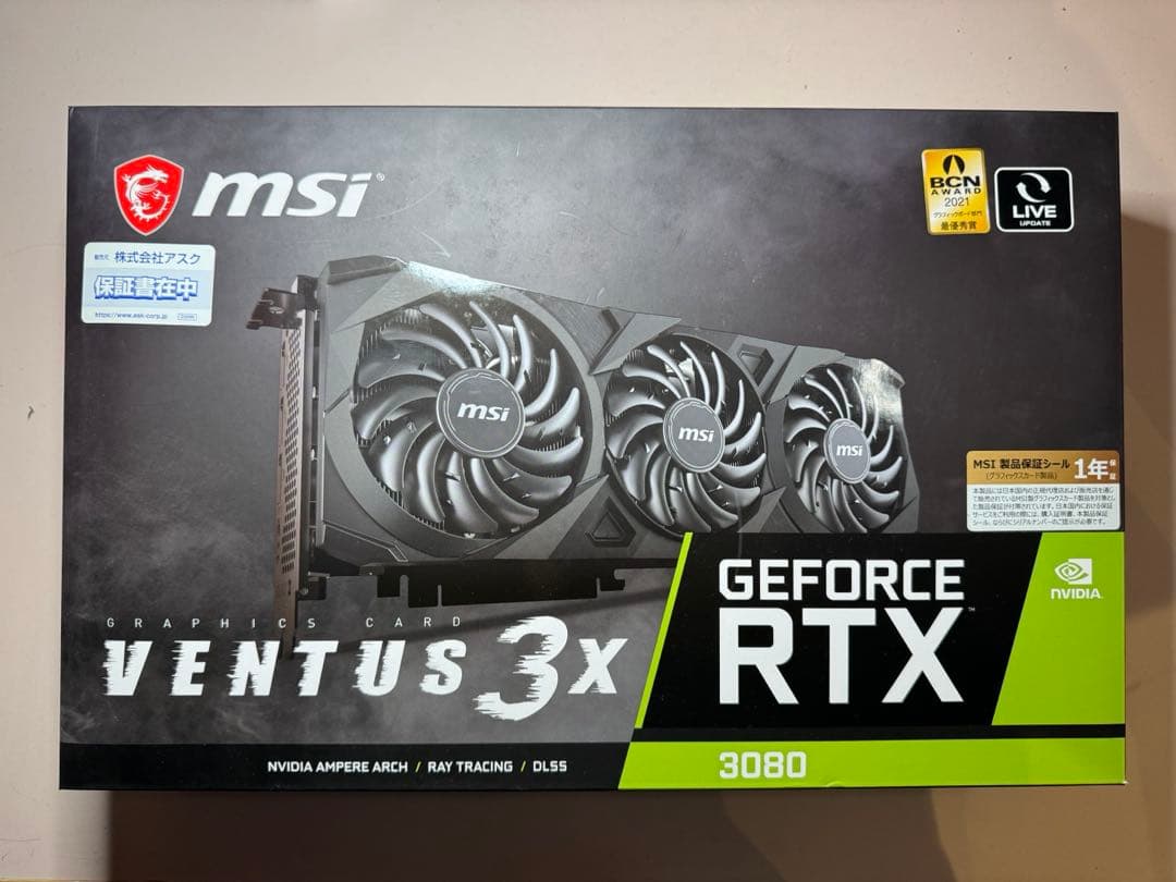 グラフィックボード・グラボ・ビデオカード MSI GeForce RTX 3080 VENTUS3x