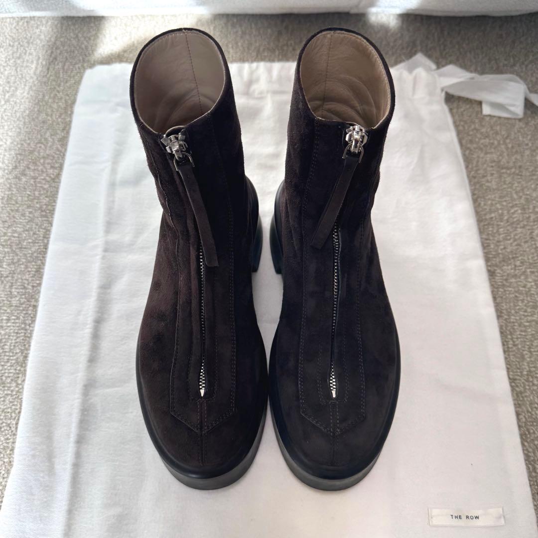 THE ROW ザロウ Zipped Boots ジップブーツ ブラウン