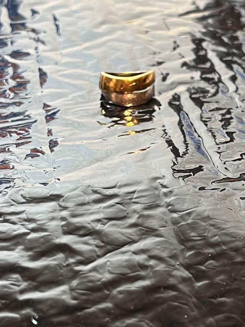 18Kコンビリング　刻印あり