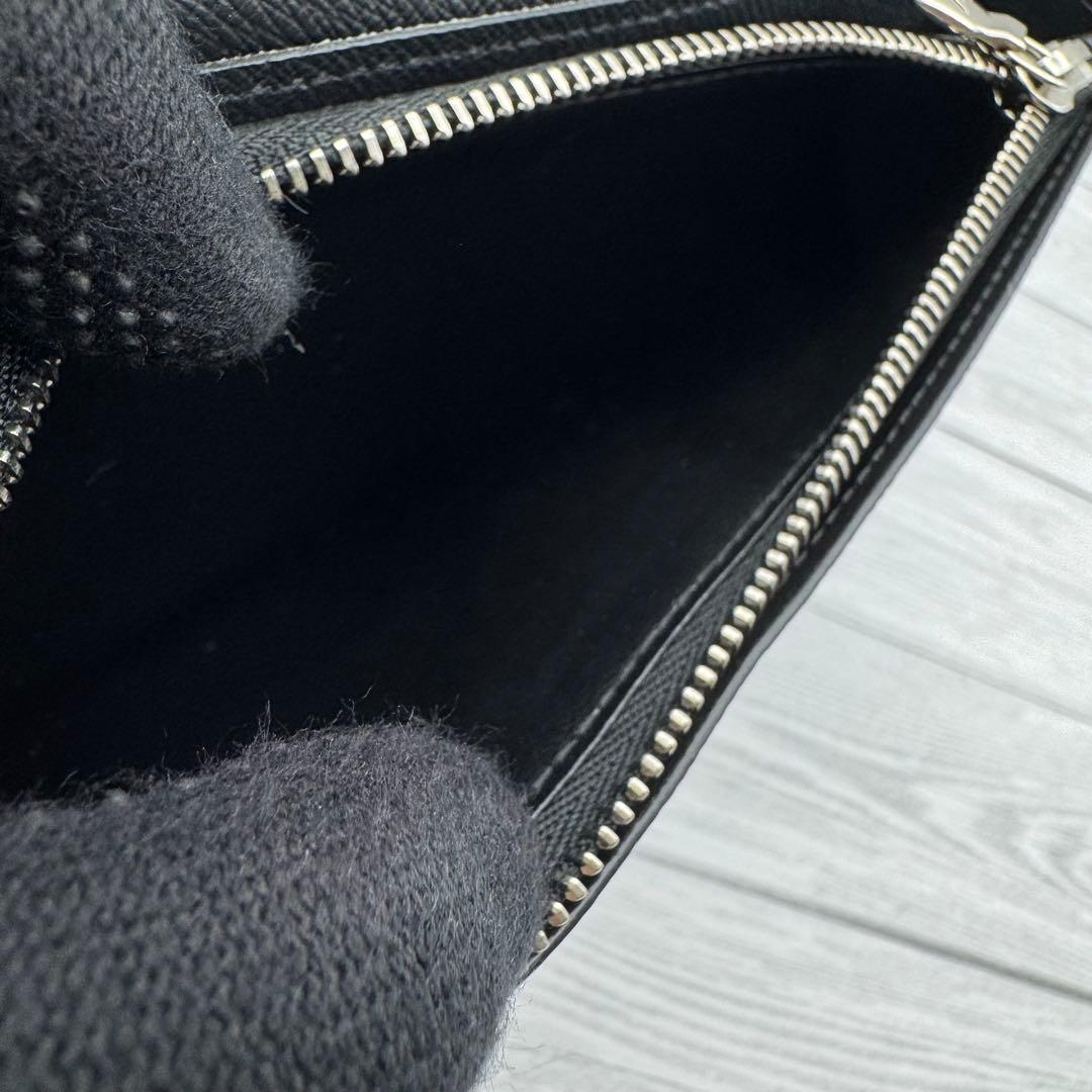 【極美品 近年モデル】ルイヴィトン ブラザ 長財布 タイガ レザー ブラック