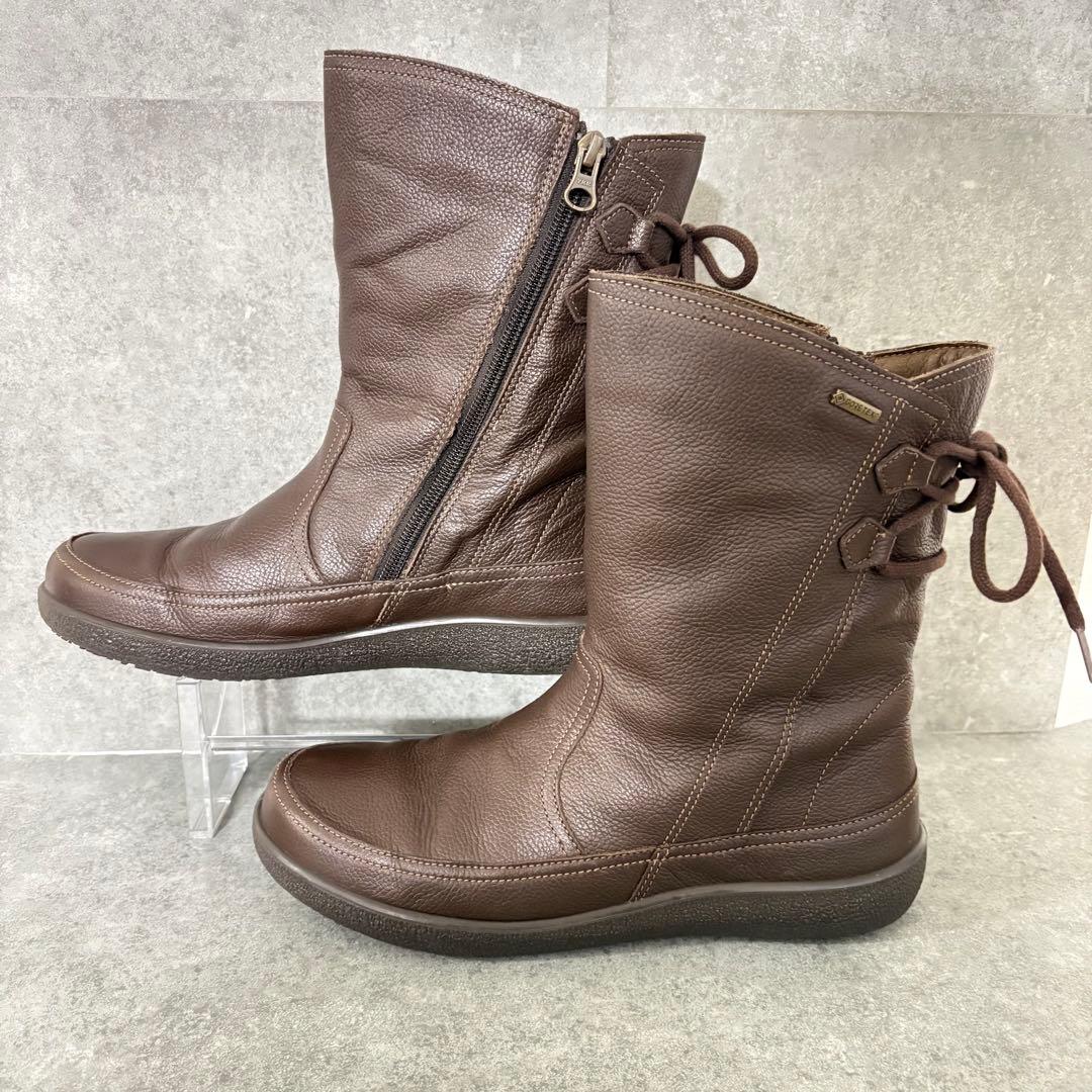 【美品】アキレスソルボ ブーツ ゴアテックス サイドジップ 24.5 3E