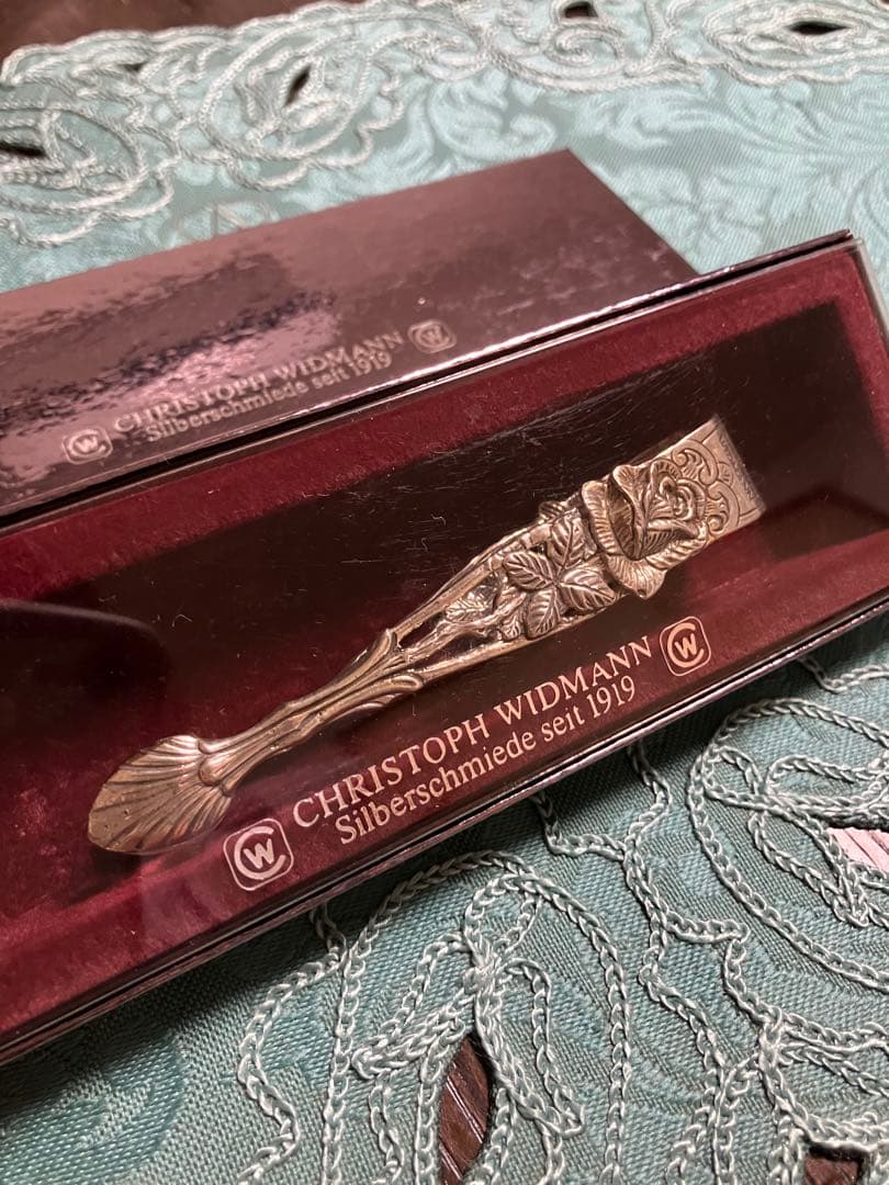 クリストフウィドマン ドイツ製　シルバー　925 バラのモチーフ　シュガートング