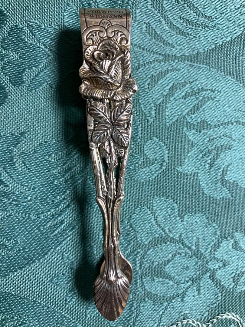 クリストフウィドマン ドイツ製　シルバー　925 バラのモチーフ　シュガートング