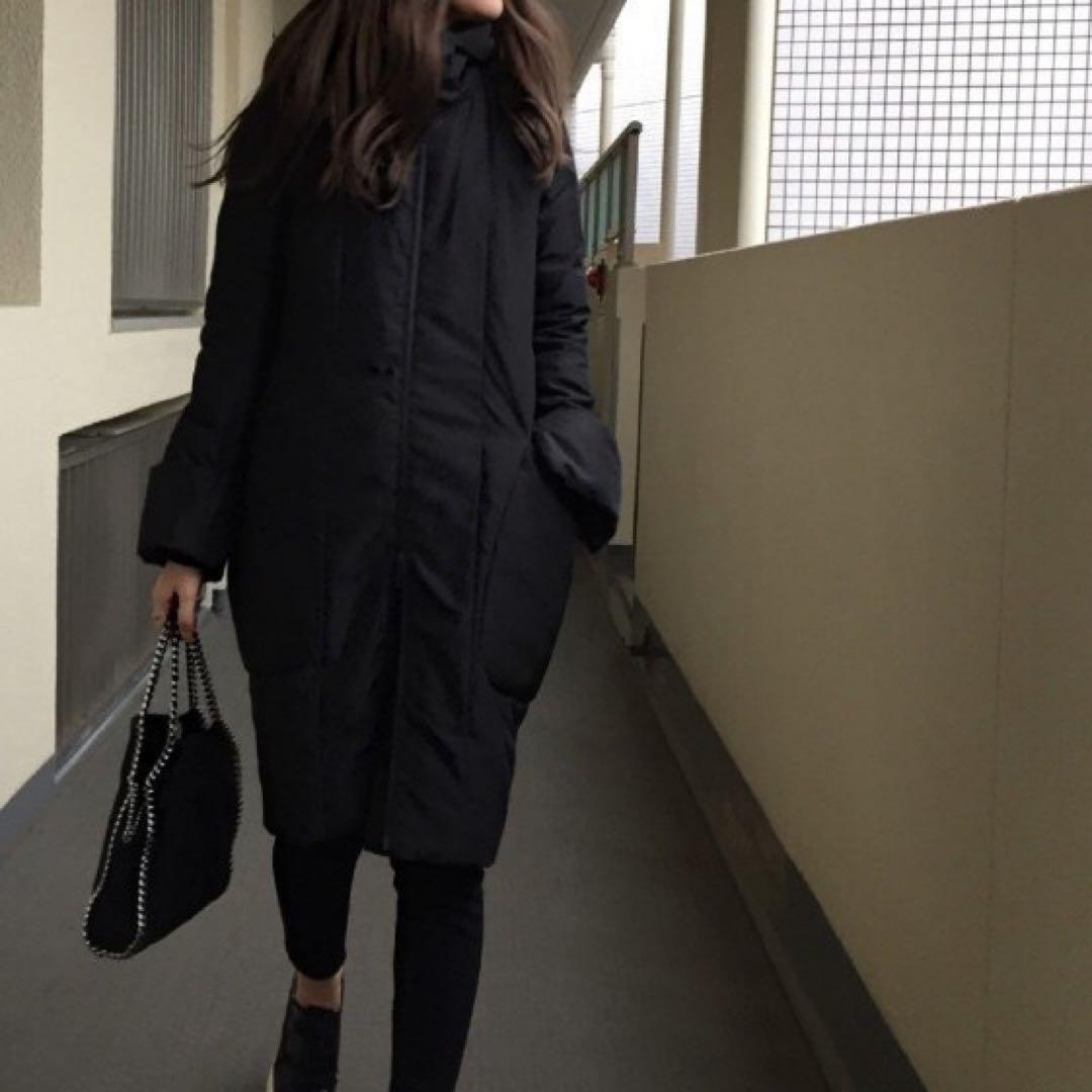 Enfold ブラックロングダウンコート