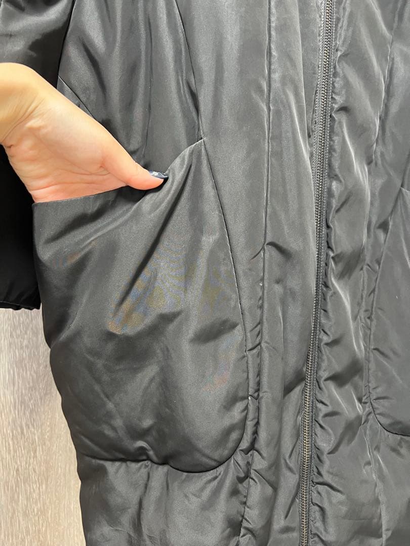 Enfold ブラックロングダウンコート