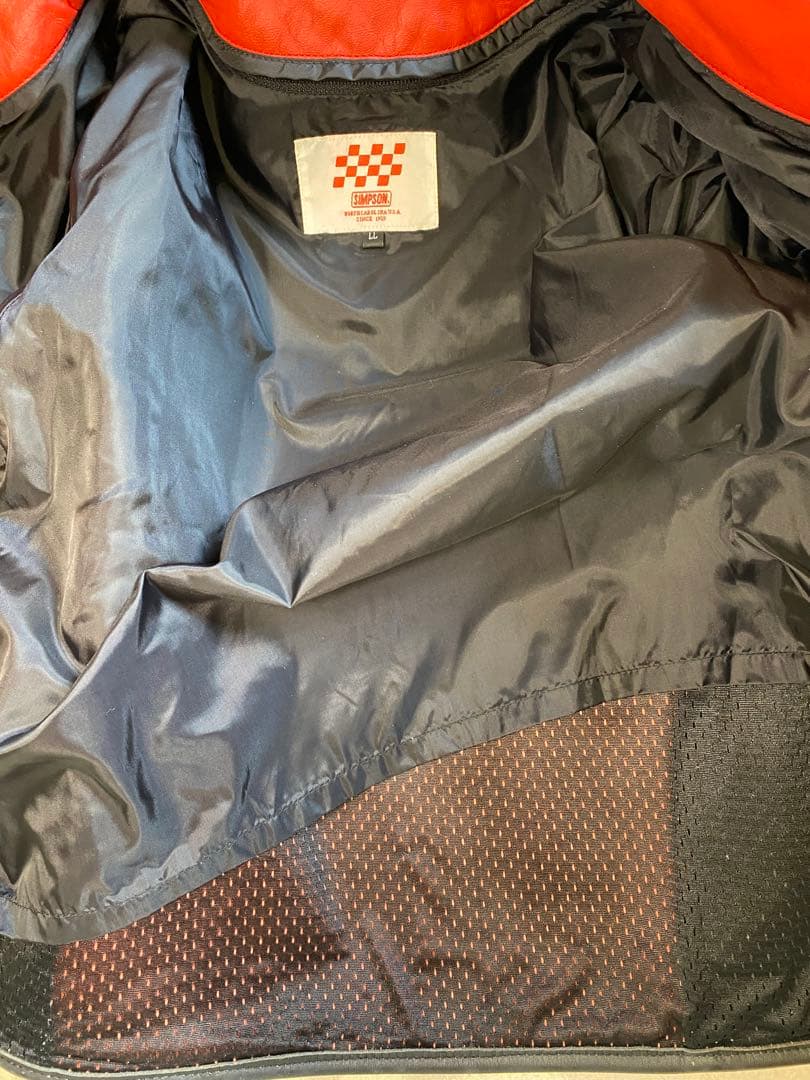 シンプソン　牛革レザージャケット　状態良好　LL