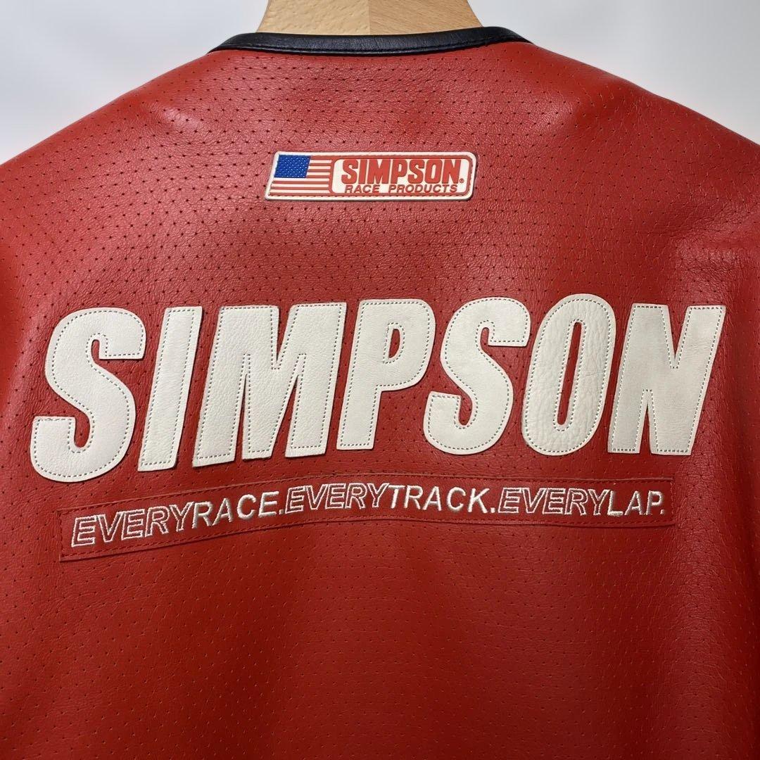 シンプソン　牛革レザージャケット　状態良好　LL