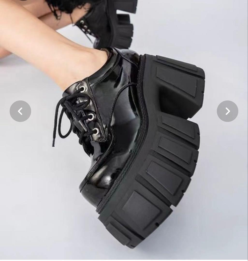 JUST ABOUT 厚底レースアップシューズ