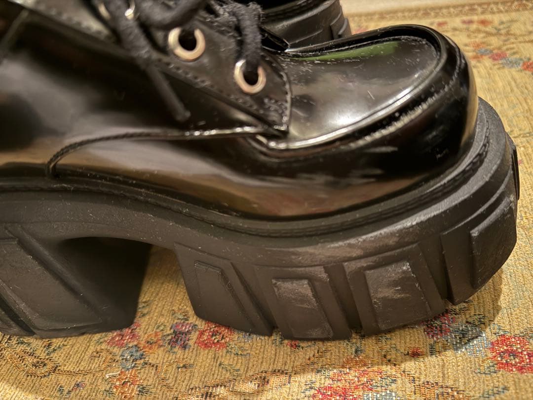 JUST ABOUT 厚底レースアップシューズ