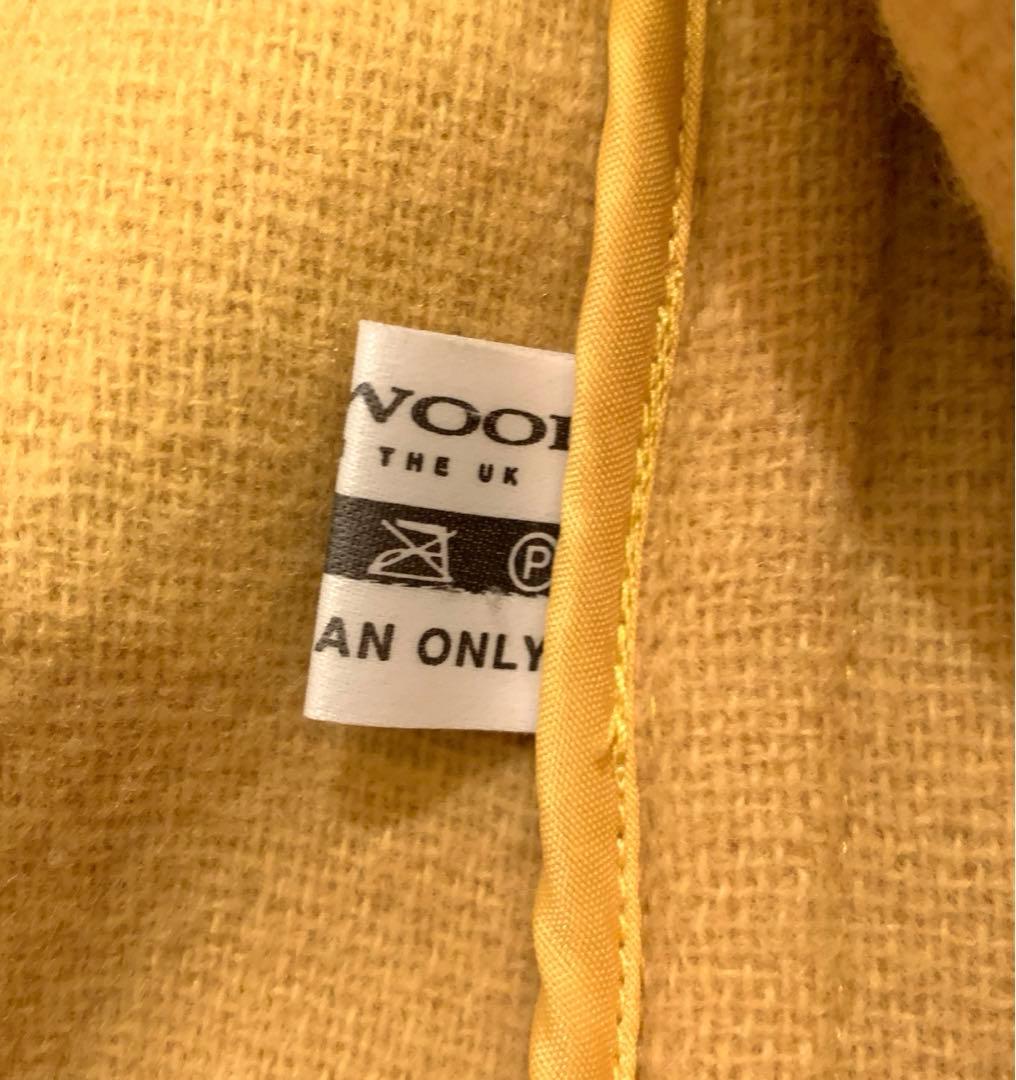 OLD ENGLAND ダッフルコートイエロー　ヘリンボーン　英国製