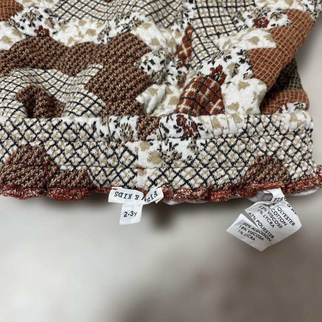 FISH & KIDS パッチワークジャガードパンツ