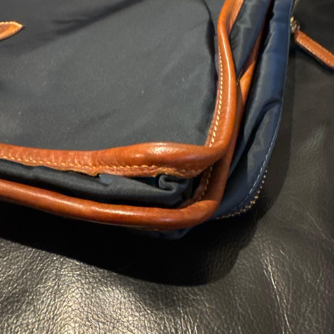 【美品】Felisi ビジネスバッグ ネイビー/ブラウン